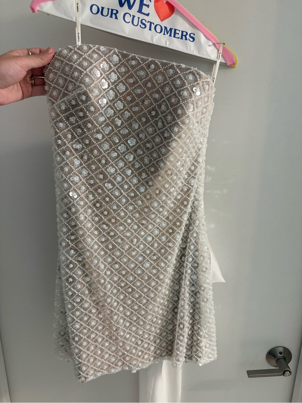 Watters Crescendo strapless bow mini dress - Picture 3 of 7